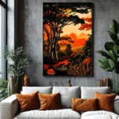 Poster Crépuscule Tropical