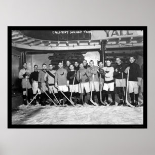 Poster Crescent Hockey Team in New York 1911