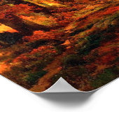 Poster Cresheim Glen, Wissahickon, Automne Thomas Moran (Coin)