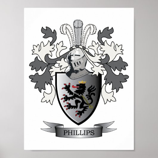 Poster Crest coat d'armée de Phillips (Devant)