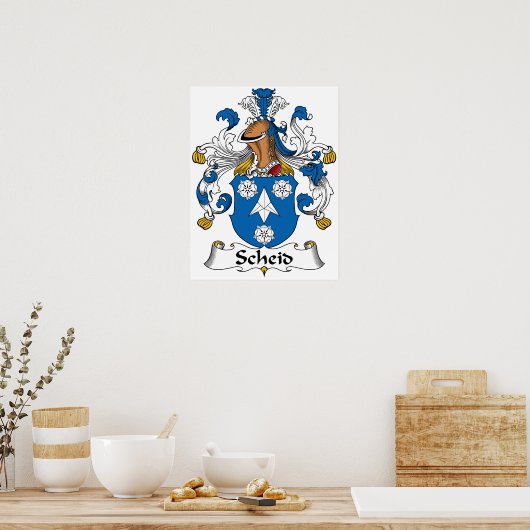 Poster Crest de famille Scheid (Cuisine)