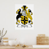 Poster Crest de la famille Adams (Cuisine)