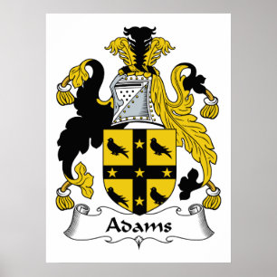 Poster Crest de la famille Adams