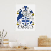 Poster Crest de la famille Ballentine (Cuisine)