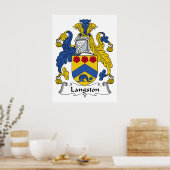 Poster Crest de la famille Langston (Cuisine)
