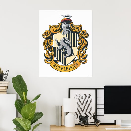 Poster Crest HUFFLEPUFF™ (Bureau à domicile)