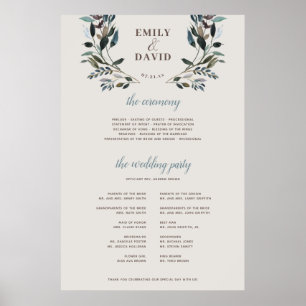 Poster Crest jardin   Eggshell   Panneau du programme de 