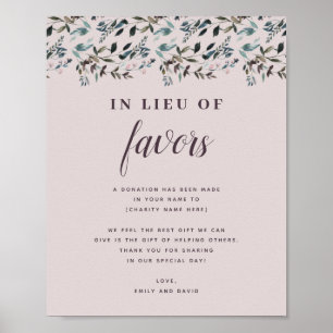 Poster Crest jardin   Mauve Mariage don de bienfaisance