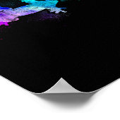 Poster Crested Gecko Watercolor (Coin)