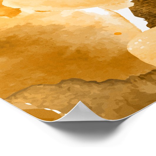 Poster Crête de couleur 8 (Coin)