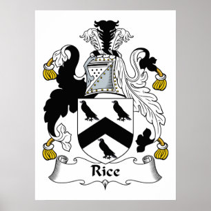 Poster Crête de famille de riz