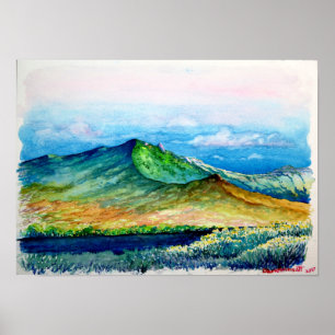 Poster Crête de montagne de Sandia et Rincon Ridgeline