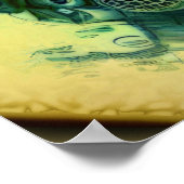 Poster Crête familiale - pareidolia motif (Coin)