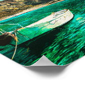 Poster Crète Grèce Ocean Oil Peinture (Coin)