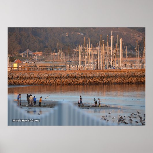 Poster Creuser pour les palourdes (Devant)