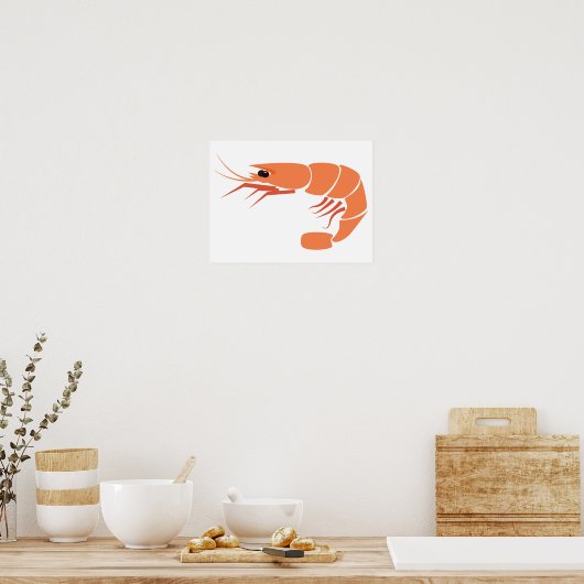 Poster crevettes (Cuisine)
