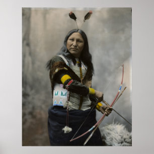 Poster Cri à, Oglala Sioux, 1899 - cru