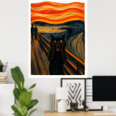 Poster Cri de chat (Bureau à domicile)