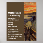 Poster Cri D'Edvard Munch, Concessionnaire D'Art, Galerie (Devant)