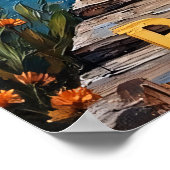 Poster Cri Sauvage : Guitare au bord de l'eau (Coin)