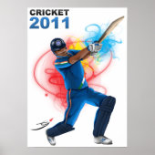 Poster Cricket 2011 - Soutenez l'Inde (Devant)