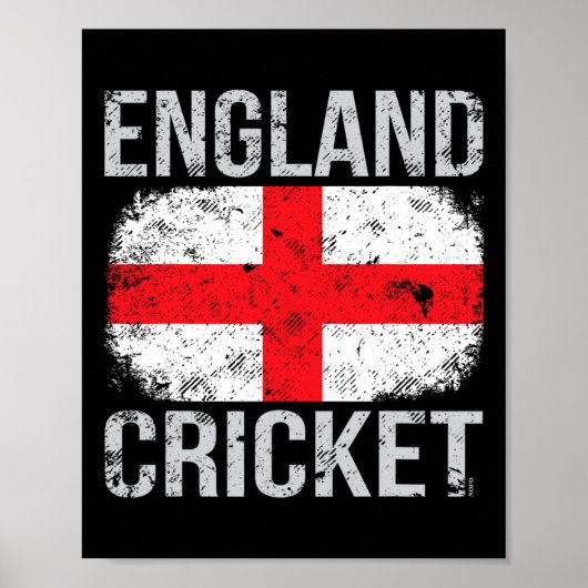 Poster Cricket Angleterre (Devant)