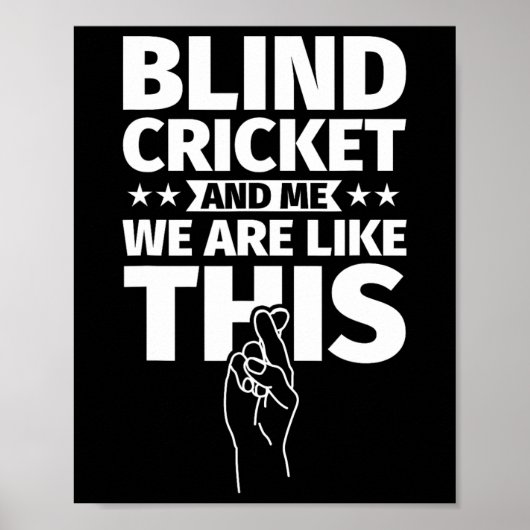 Poster Cricket aveugle An Me (Devant)