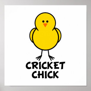 Poster Cricket Chick