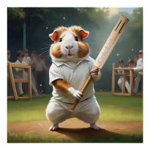 Poster Cricket Craze : Le Big Match Des Cochons De Guinée