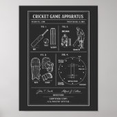 Poster Cricket Game blueprint (Devant)