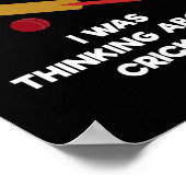 Poster Cricket Game - Funny Listening - T  (Coin)