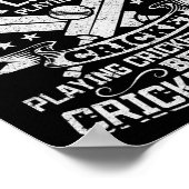 Poster Cricket Game - Playing Cricket Is Smart Be A Crick (Coin)