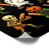 Poster Cricket Halloween Fantôme Vampire Squelette Costum (Coin)