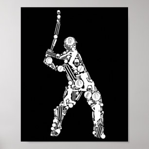Poster Cricket Homme Joueur de cricket 1