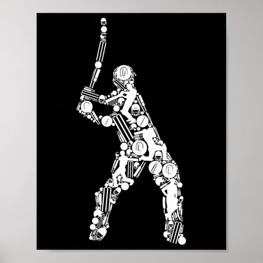 Poster Cricket Men Cricket Player 1  (Devant)