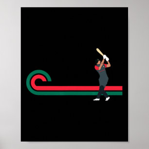 Poster Cricket Ngladesh Pour Joueurs Et Fans De Cricket N