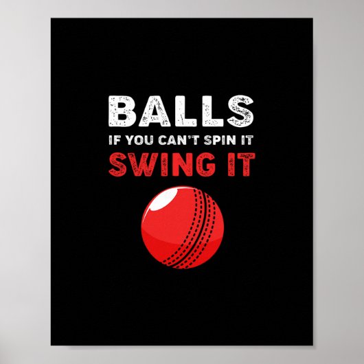 Poster Cricket si vous ne pouvez pas le faire tourner, ba (Devant)