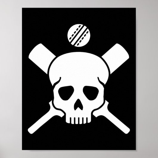 Poster Cricket Skull  (Devant)
