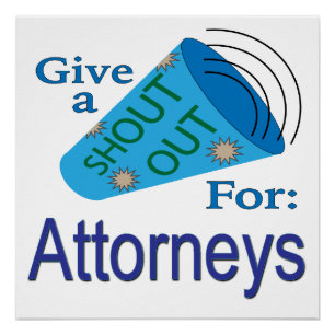 Poster Criez pour les avocats