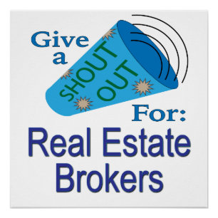 Poster Criez pour les courtiers immobiliers