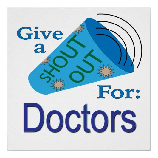 Poster Criez pour les médecins (Devant)