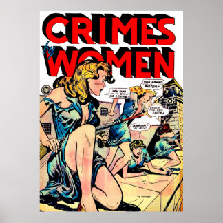 Poster Crimes De Femmes Jailbreak BD Vintage