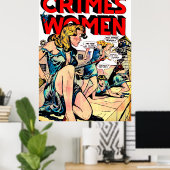 Poster Crimes De Femmes Jailbreak BD Vintage (Bureau à domicile)