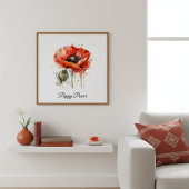 Poster Crimson Bloom, custom