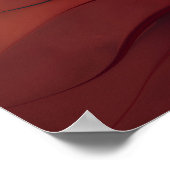 Poster Crimson Flow – Abstract Red Waves of Motion (Coin)