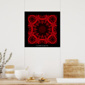 POSTER CRIMSON LACE (Cuisine)