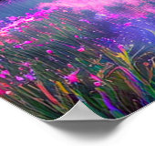 Poster Crimson Majesty, un arbre rouge au bord (Coin)