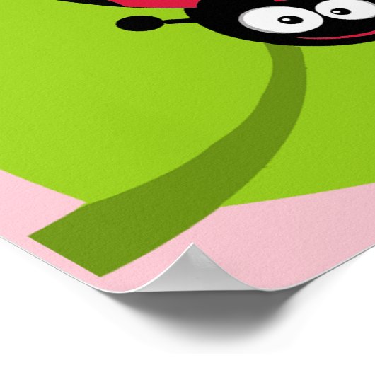 Poster Crimson Red Ladybug (Coin)