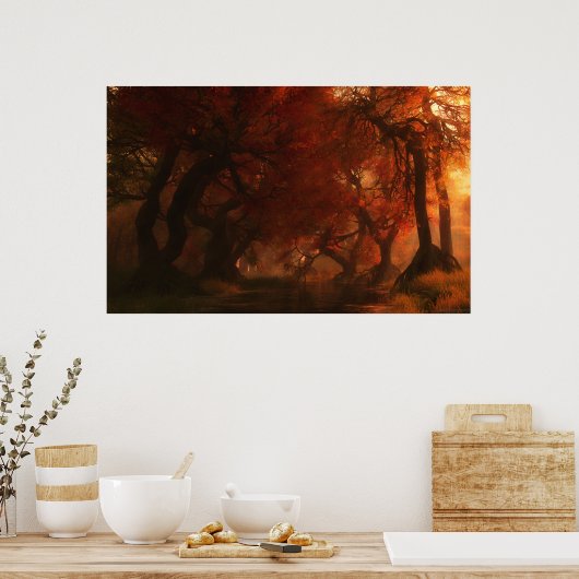 Poster Crique de Canopy (automne) (Cuisine)