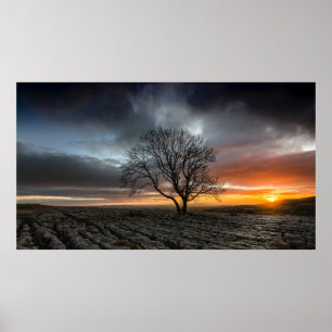 POSTER CRIQUE DE MALHAM, NORTH YORKSHIRE, R-U